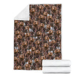 German Spaniel Full Face Blanket