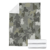 Soft-coated Wheaten Terrier Camo Blanket