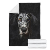 Great Dane Face Hair Blanket