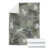 Bull Terrier Camo Blanket