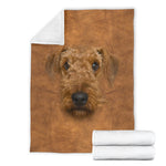 Airedale Terrier Face Hair Blanket