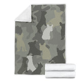 French Bulldog Camo Blanket