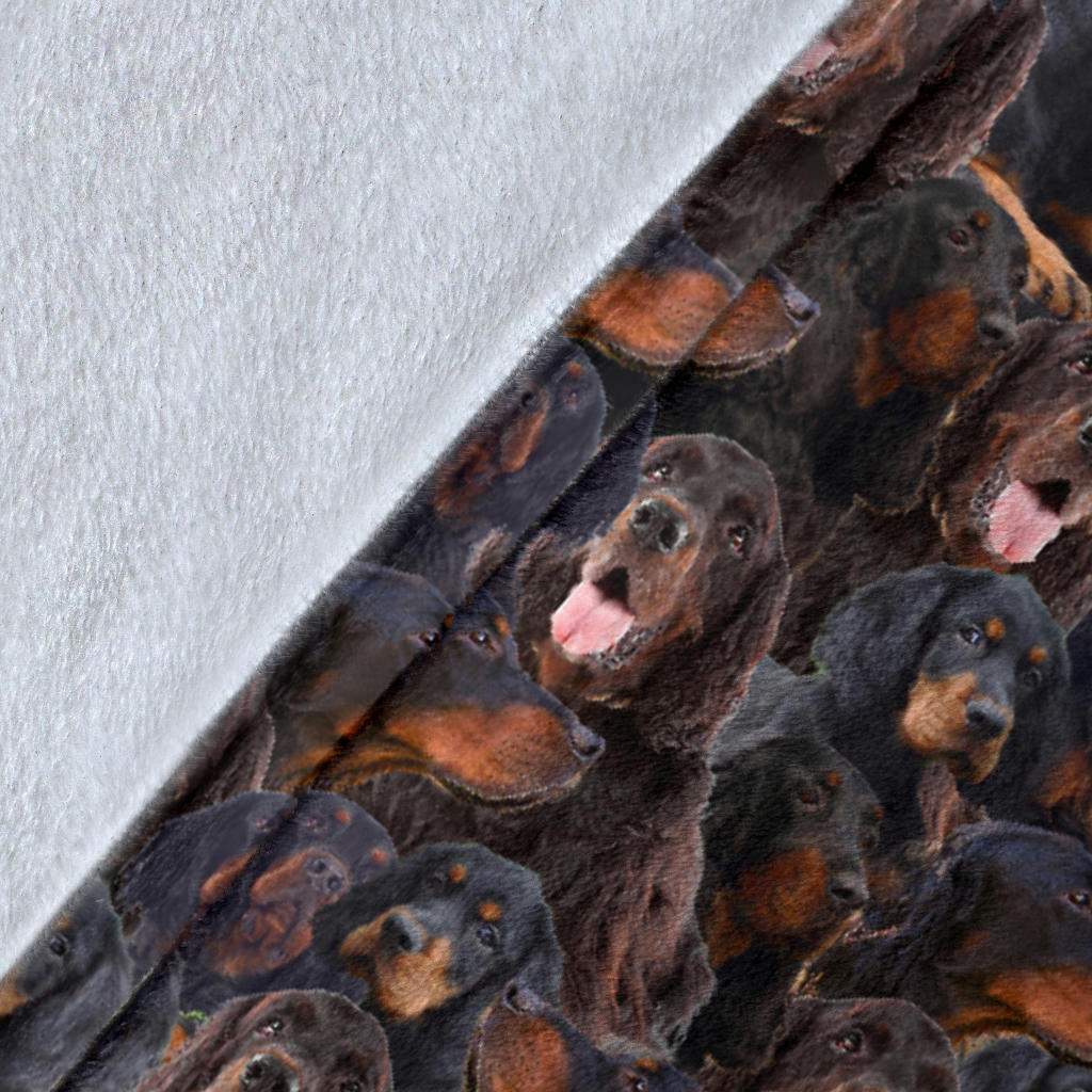 Gordon Setter Full Face Blanket