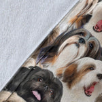 Lhasa Apso Full Face Blanket