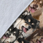 Finnish Lapphund Full Face Blanket