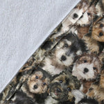 Morkie Full Face Blanket