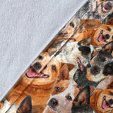 Australian Cattle Dog Full Face Blanket