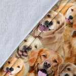 Golden Retriever Full Face Blanket