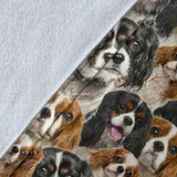 Cavalier King Charles Spaniel Full Face Blanket