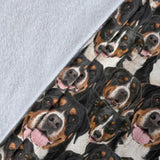 Greater Swiss Mountain Dog Full Face Blanket