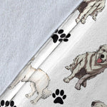 Great Pyrenees Paw Blanket