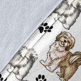 Lhasa Apso Paw Blanket