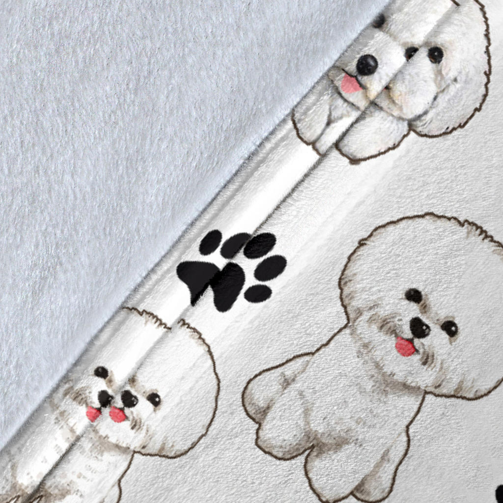 Bichon Paw Blanket