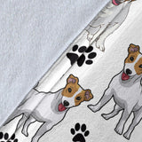 Jack Russell Terrier Paw Blanket