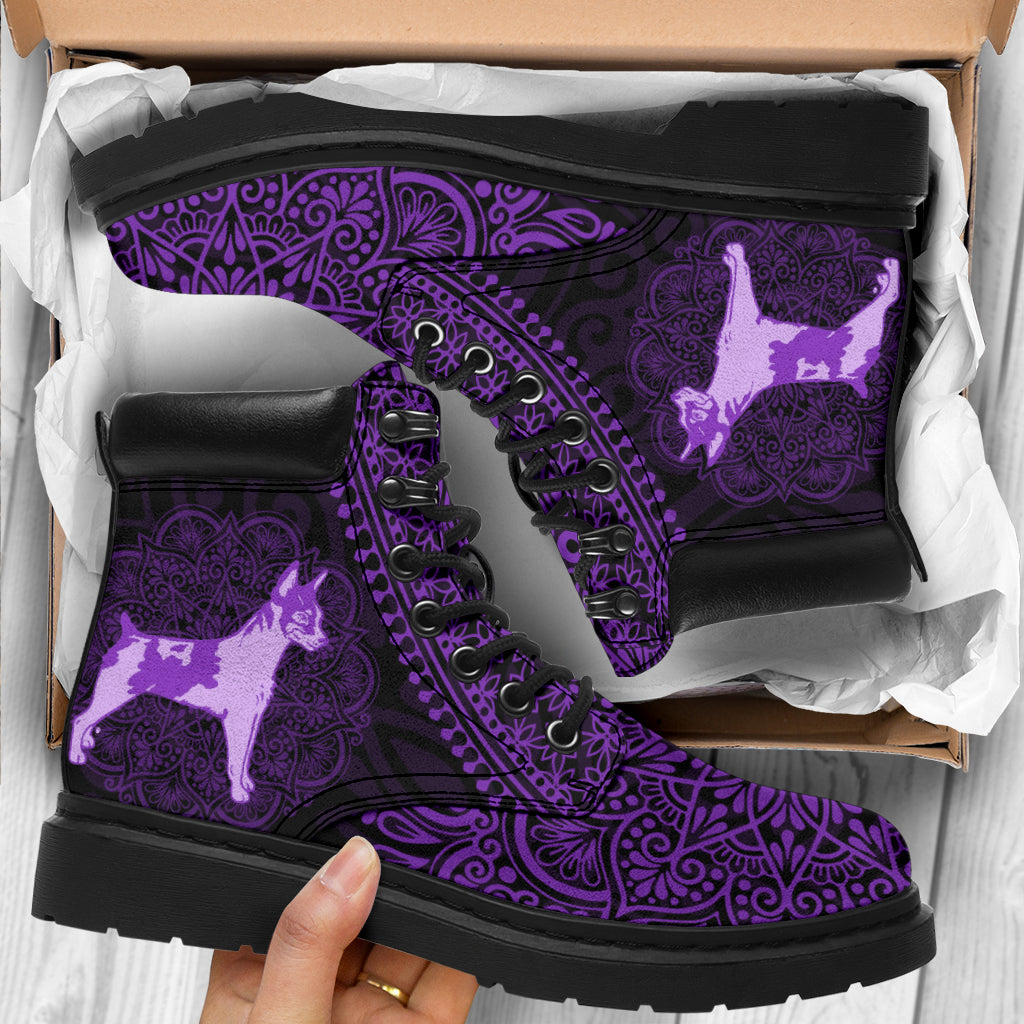 Rat Terrier Mandala All-Season Boots