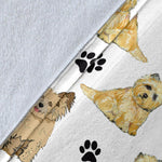 Cairn Terrier Paw Blanket