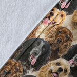 English Cocker Spaniel 2 Full Face Blanket