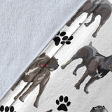 Cane Corso Paw Blanket