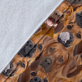 Rhodesian Ridgeback Full Face Blanket