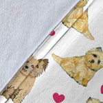 Cairn Terrier Heart Blanket