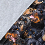 Rottweiler Full Face Blanket