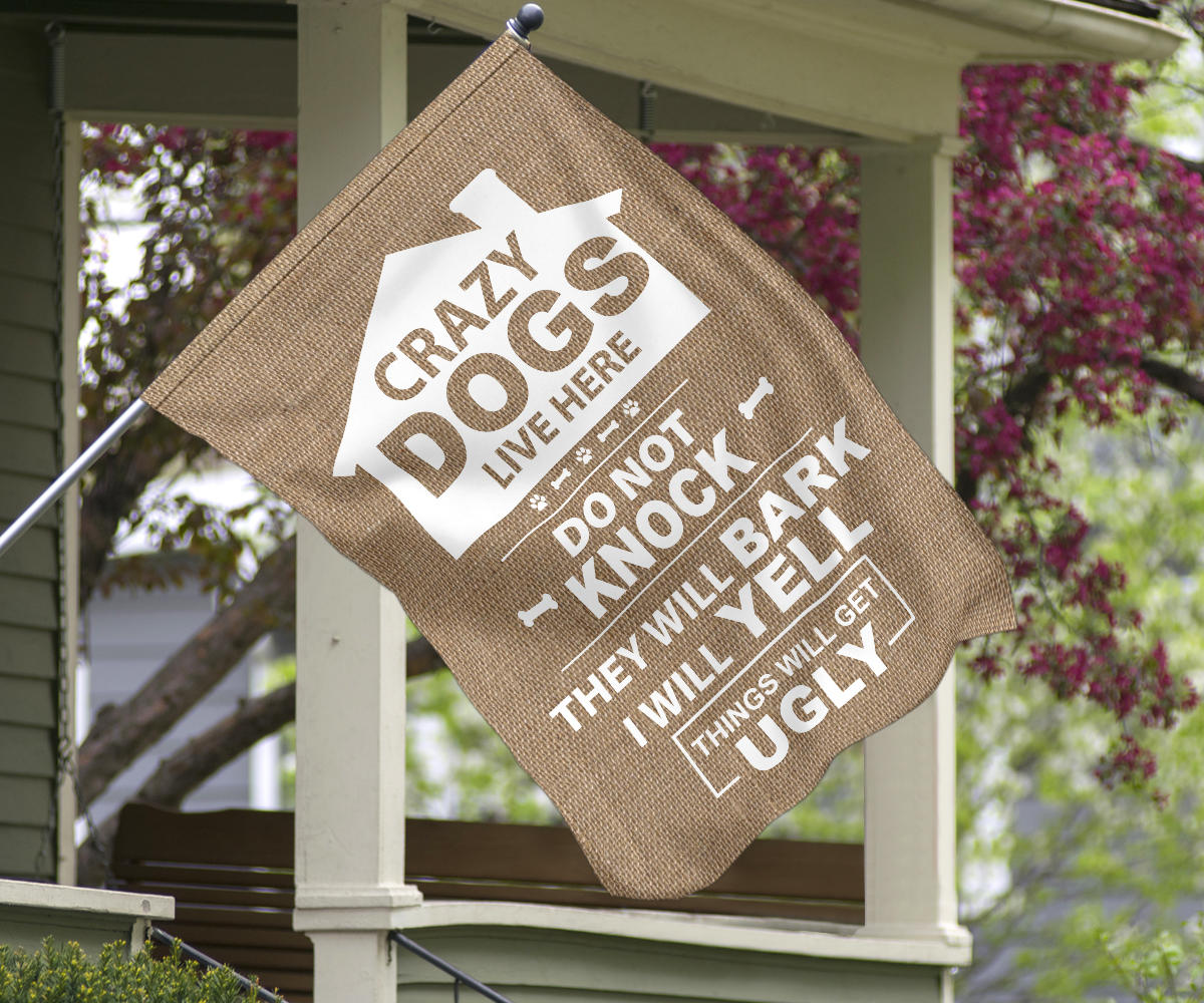 Multiple Dogs - Burlap Design